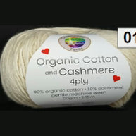 Countrywide Yarns Organic Cotton & Cashmere 4ply