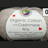 Countrywide Yarns Organic Cotton & Cashmere 4ply