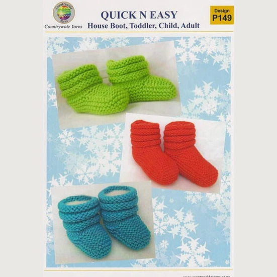 Countrywide Yarns Quick N Easy House Boots