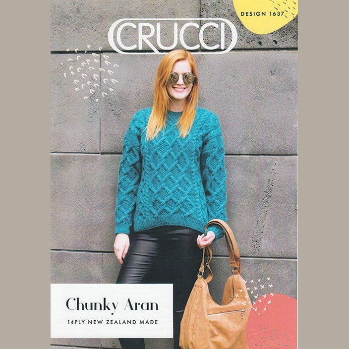 Crucci Women's Chunky Aran Sweater