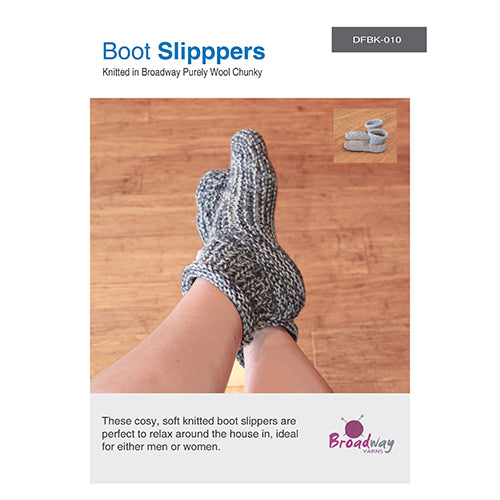 Broadway Yarns Boot Slippers