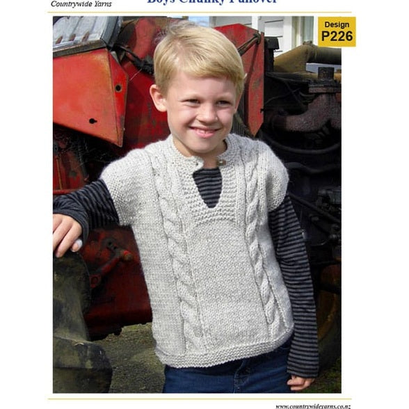 Countrywide Yarns Naturals Boys Chunky Pullover