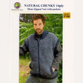 Countrywide Yarns Naturals Men's Zipped Vest with Pockets