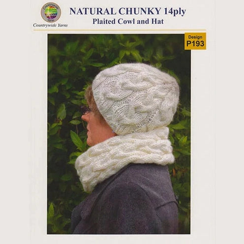 Countrywide Yarns Naturals Plaited Cowl & Hat