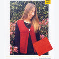 Countrywide Yarns Aran Knit Women's Buttoned Vest