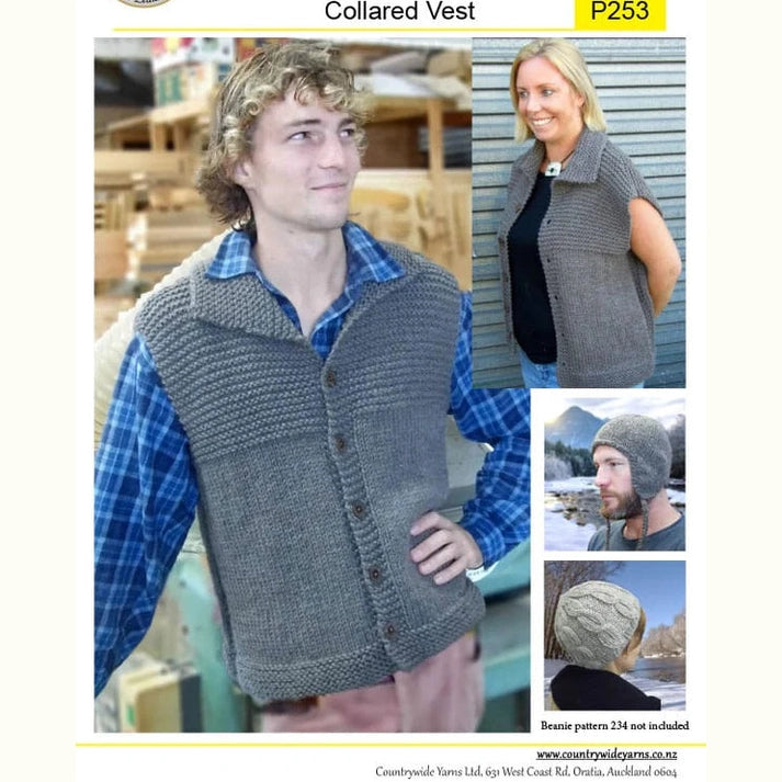 Countrywide Yarns Naturals Collared Vest