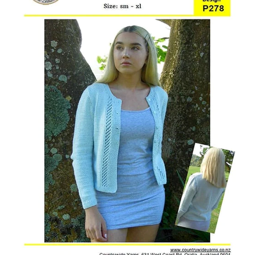 Countrywide Yarns Soft Cotton Ladies Cardigan
