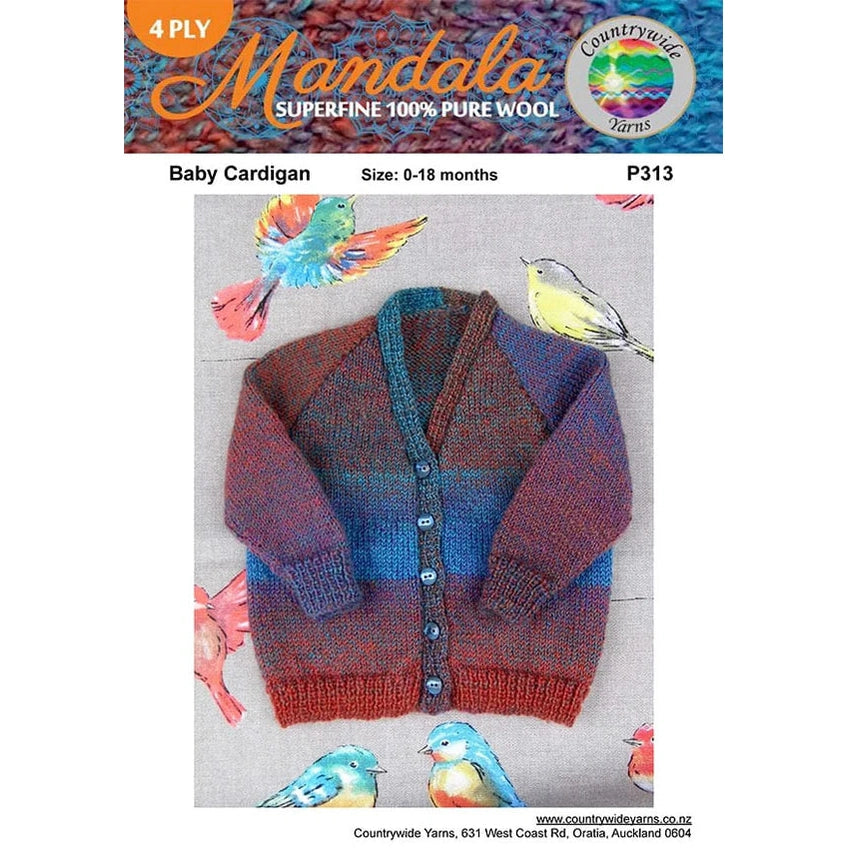 Countrywide Yarns Mandala Baby Cardigan