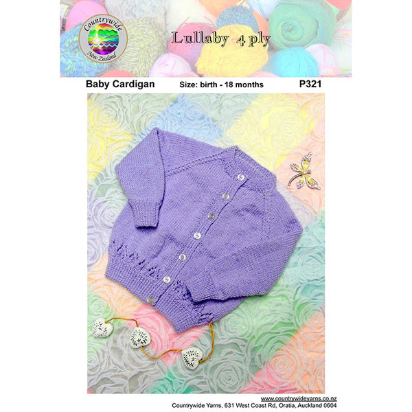 Countrywide Yarns Lullaby Baby Cardigan