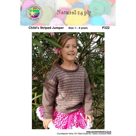 Countrywide Yarns Naturals Child's Striped Jumper