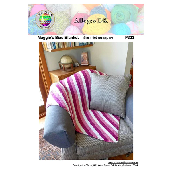 Countrywide Yarns Allegro Maggie's Bias Blanket