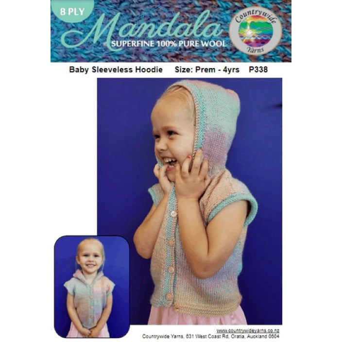 Countrywide Yarns Mandala Baby Sleeveless Hoodie