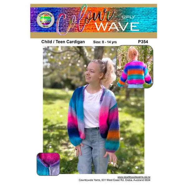 Countrywide Yarns Colourwave Child/ Teen Cardigan