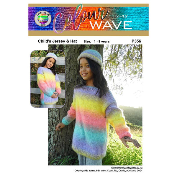 Countrywide Yarns Colourwave Child's Jersey & Hat