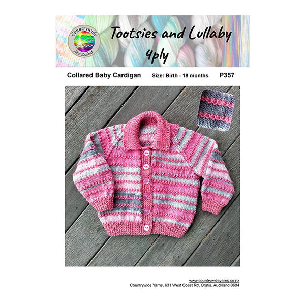 Countrywide Yarns Collared Baby Cardigan