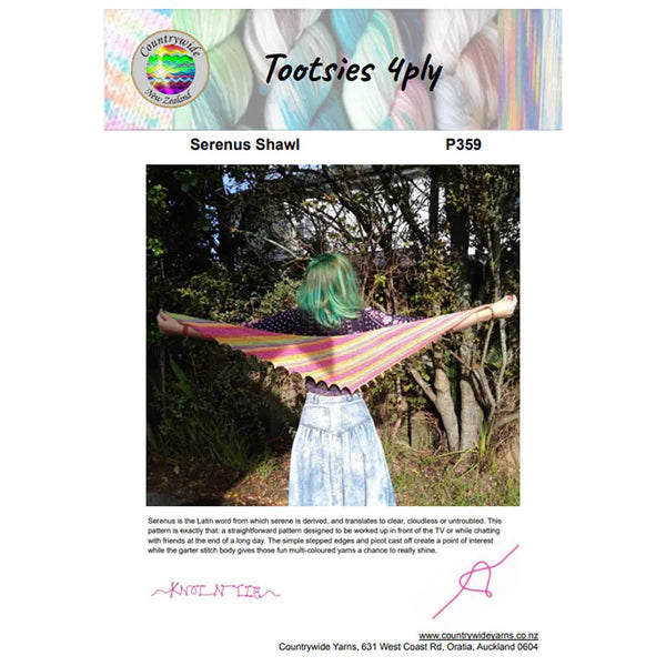 Countrywide Yarns Tootsies Serenus Shawl