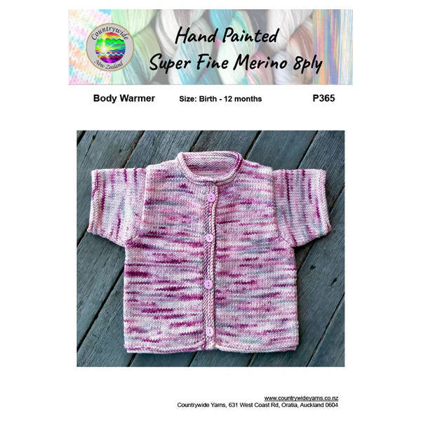 Countrywide Yarns Hand Printed Super Fine Merino Body Warmer