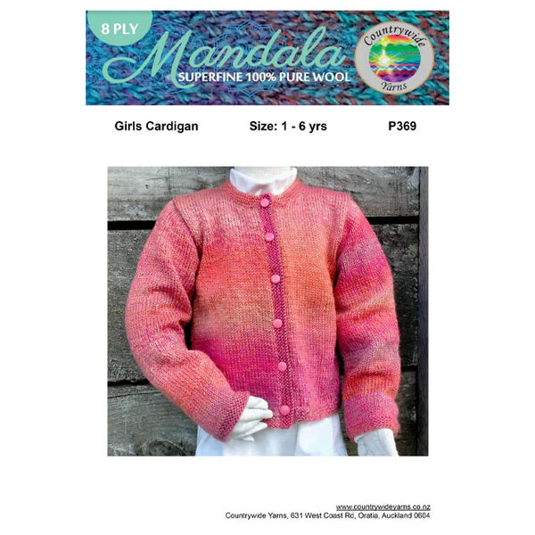 Countrywide Yarns Mandala Girls Cardigan