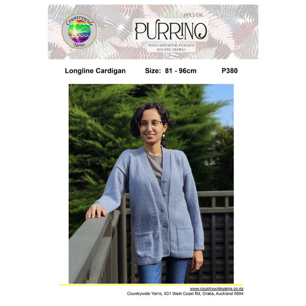 Countrywide Yarns Purrino Longline Cardigan
