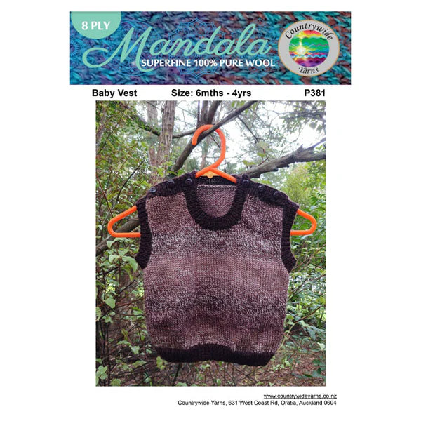 Countrywide Yarns Mandala & Windsor Baby Vest