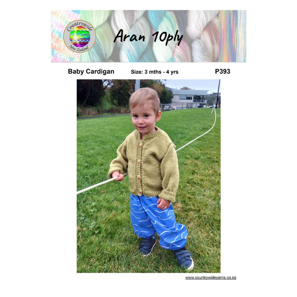 Countrywide Yarns Aran Knit Baby Cardigan