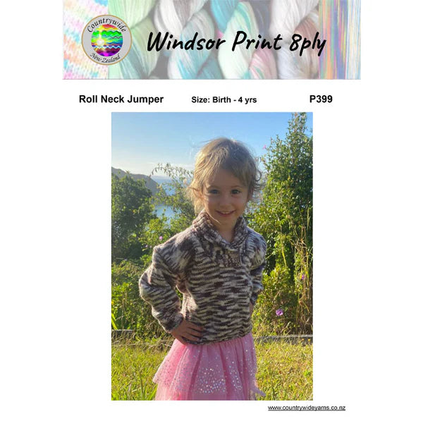 Countrywide Yarns Windsor Roll Neck Jumper