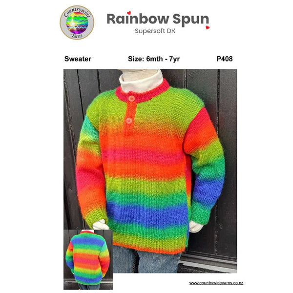 Countrywide Yarns Rainbow Spun Sweater