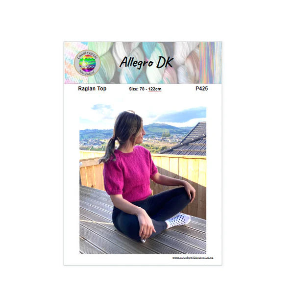 Countrywide Yarns Allegro Raglan Top