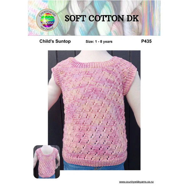 Countrywide Yarns Soft Cotton Child's Suntop