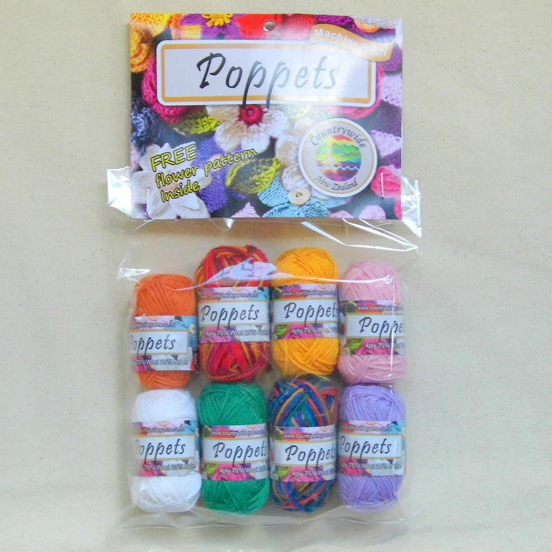 Countrywide Yarns Mixed Pack Poppets 4ply
