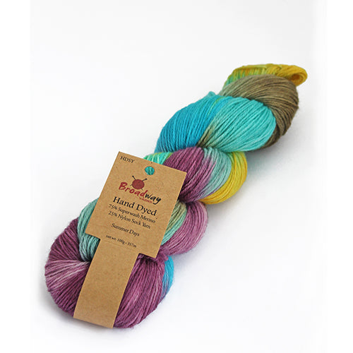 Broadway Yarns Hand Dyed Sock Yarn 4ply