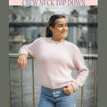 Crucci Crew Neck Top Down Sweater