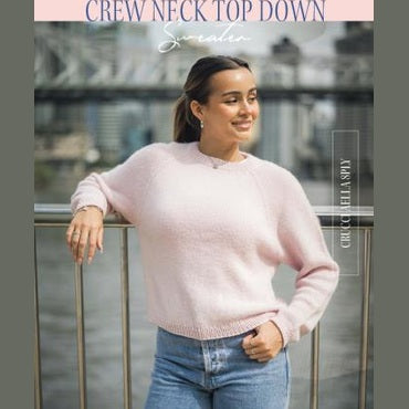 Crucci Crew Neck Top Down Sweater