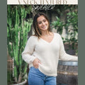Crucci V Neck Textured Sweater