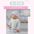 Crucci Double Breasted Matinee Jacket, Hat & Bootees