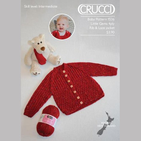 Crucci Little Gems Rib & Lace Jacket