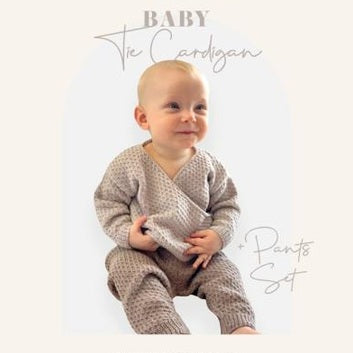 Crucci Baby Tie Cardigan and Pants Set