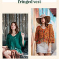 Crucci Women's Crocheted Fringed Vest