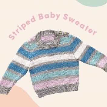 Crucci 4ply Baby Striped Sweater