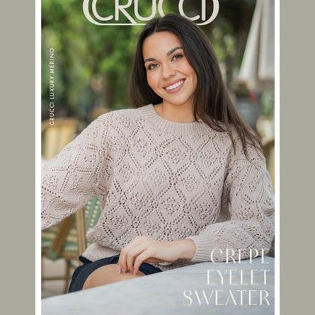 Crucci Luxury Merino Eyelet Sweater