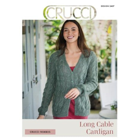 Crucci Women's Long Cable Cardigan