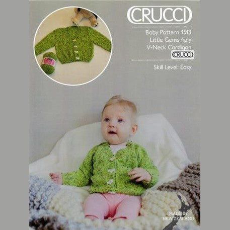 Crucci Little Gems V Button Cardigan