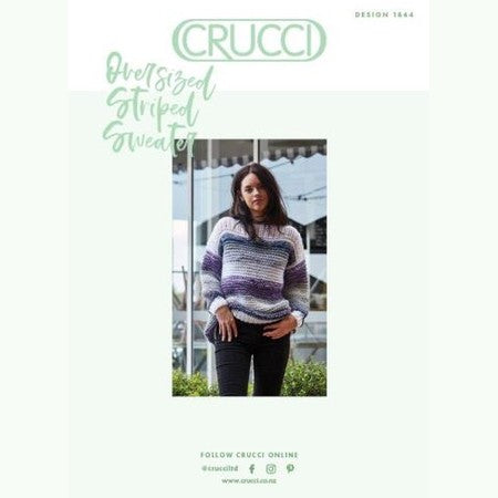 Crucci Ladies Oversized Striped Sweater