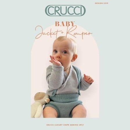 Crucci Baby Jacket & Romper Moss Stitch