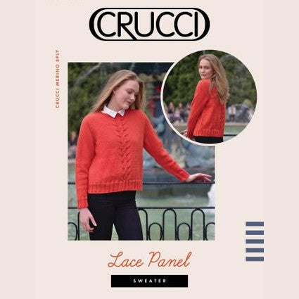 Crucci Women's Lace Panel Sweater