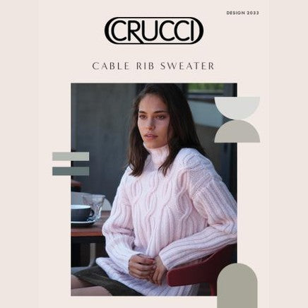 Crucci Women's Cable Rib Sweater