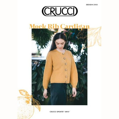 Crucci Women's Mock Rib Cardigan