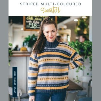 Crucci Women's Striped Multi-Coloured Sweater