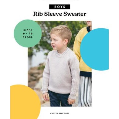 Crucci Boys Rib Sleeve Sweater