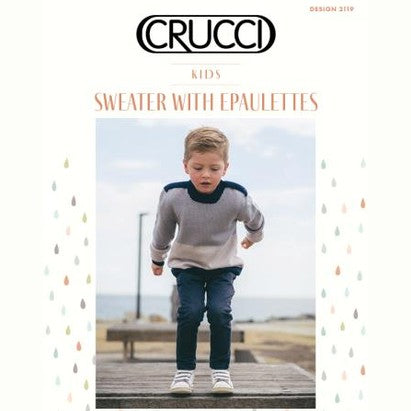 Crucci Kids Sweater with Epaulettes